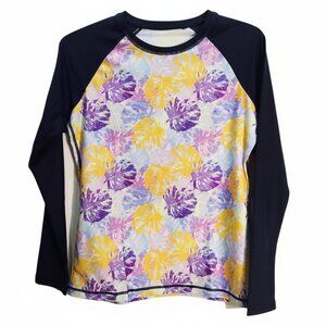 NWOT | Stratuxx Kaze Tropical Palm Leaf Long Sleeve Performance Rash Guard | S